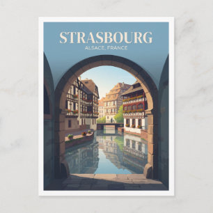 Postal Pequeña Francia, recuerdo de Estrasburgo