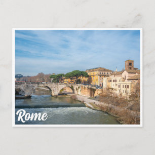 Postal Pequeña isla cibernética en Roma, Italia