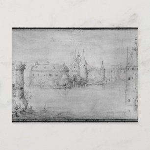 Postal Pequeña isla fortificada, Amsterdam, 1562