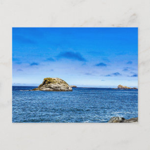 Postal Pequeña isla rocosa paisaje marino océano vista pa
