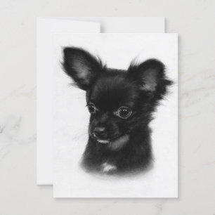 Postal Pequeña Maravilla - Arte Chihuahua pintado a mano