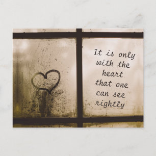 Postal Pequeña príncipe Zitat