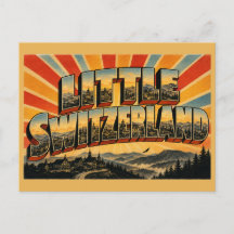 Pequeña Suiza Carolina del Norte Arte Vintage