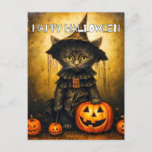Pequeña y gata gitana | Feliz Halloween