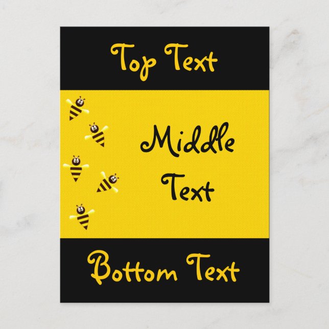 Postal Pequeñas abejas (Anverso)