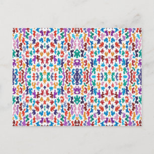 Postal Pequeñas formas aleatorias multipostal