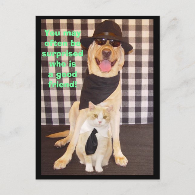 Postal Pequeño amigo (Anverso)