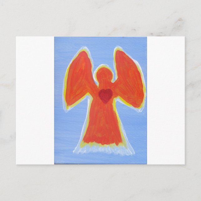 Postal Pequeño ángel de la guarda (Anverso)