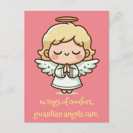 Postal Pequeño ángel orante