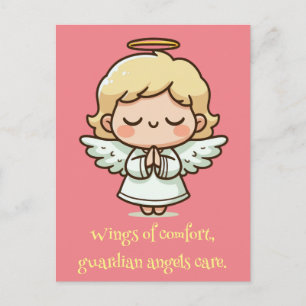 Postal Pequeño ángel orante