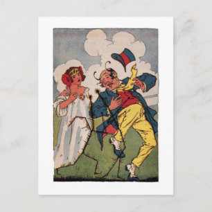 Postal Pequeño asistente vintage del Ilustracion Oz