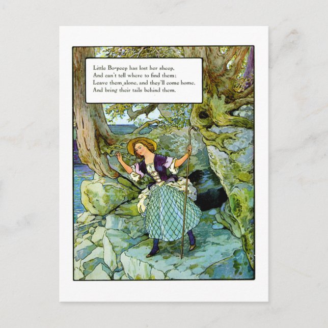 Postal Pequeño Bo-Peep (Anverso)