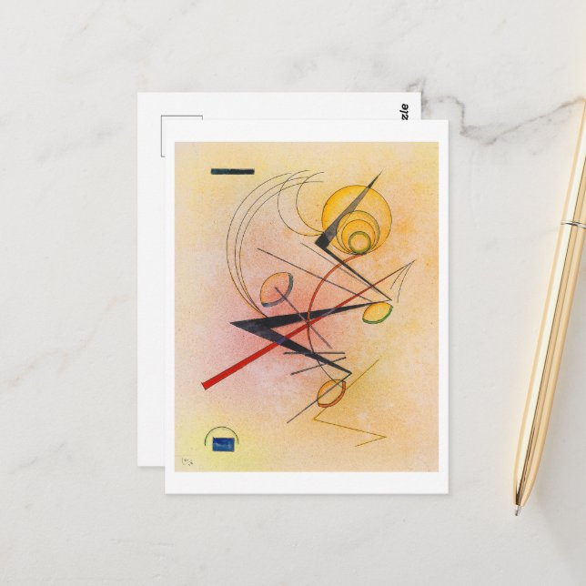 Postal Pequeño calor, Kandinsky 1928 (Anverso/Reverso In Situ)