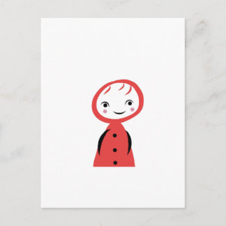 Postal Pequeño capucha roja
