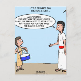 Postal Pequeño chico tamborero