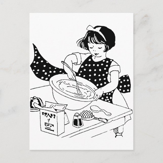 Postal Pequeño cocinero (Anverso)