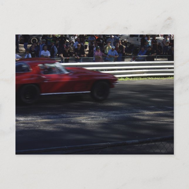 Postal Pequeño Corvette rojo (Anverso)