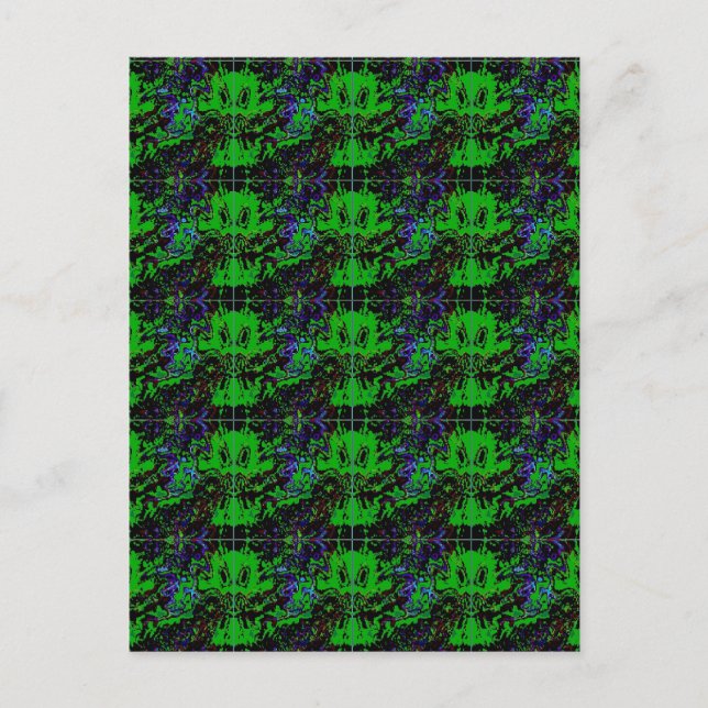 Postal Pequeño diablo verde (Anverso)