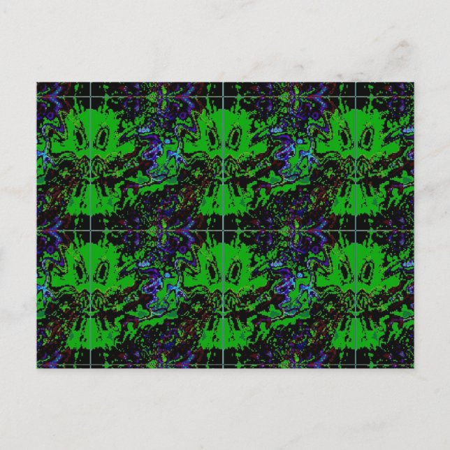 Postal Pequeño diablo verde (Anverso)