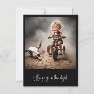 POSTAL " PEQUEÑO FANTASMA EN EL DESIERTO "