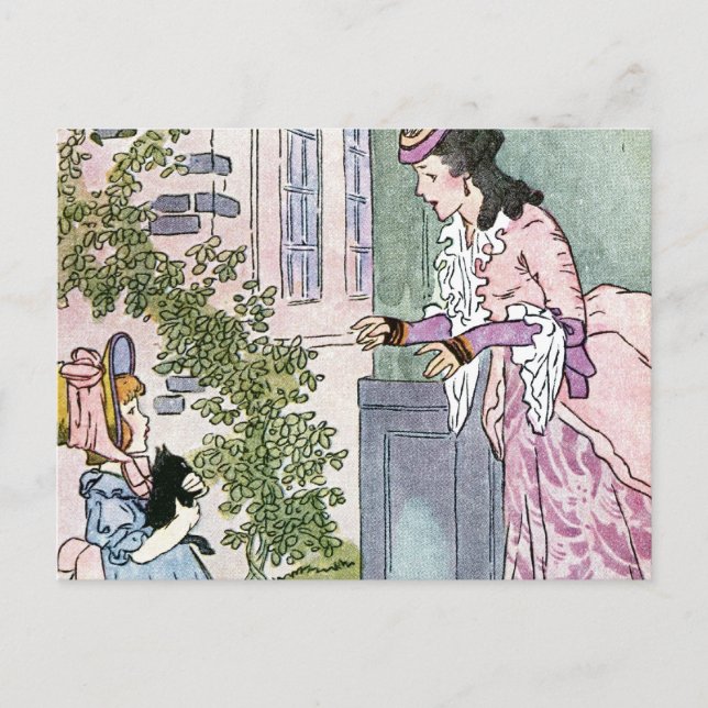 Postal Pequeño Gatito Negro (Anverso)