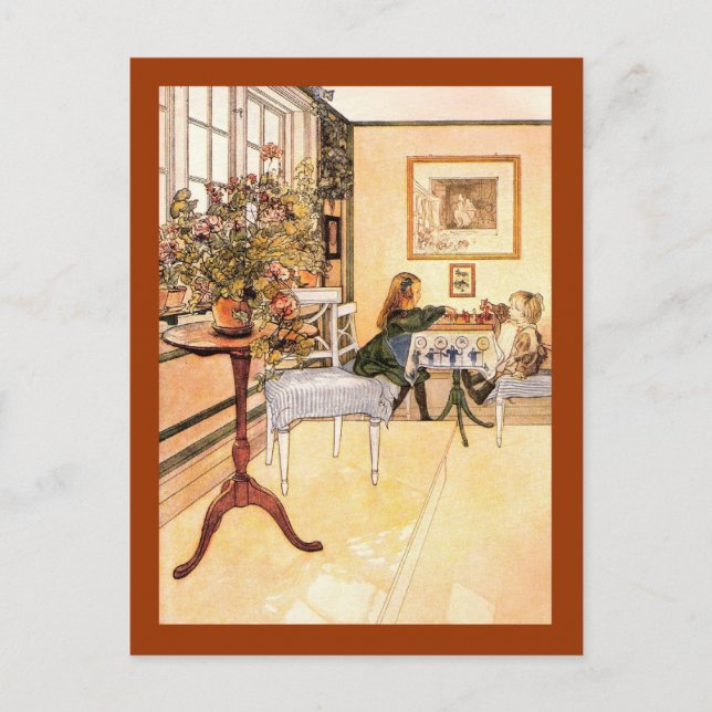 Postal Pequeño juego de ajedrez (Anverso)