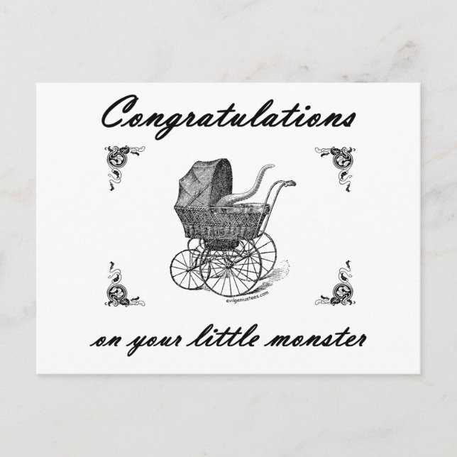 Postal Pequeño monstruo de Cthulhu (Anverso)