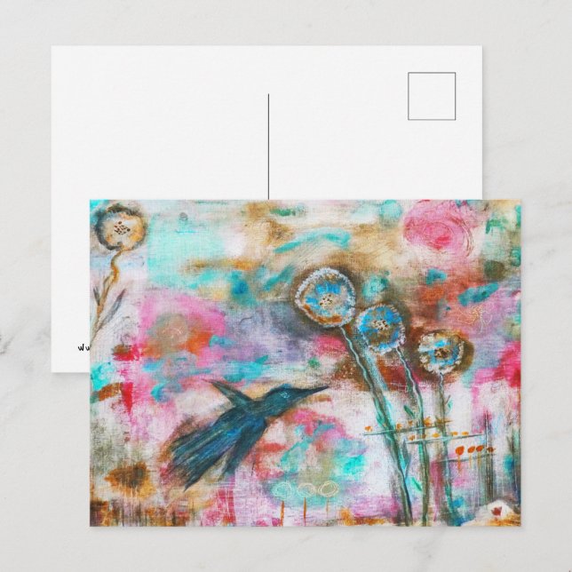 Postal Pequeño pájaro (Anverso / Reverso)