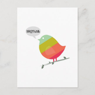 Postal Pequeño pájaro