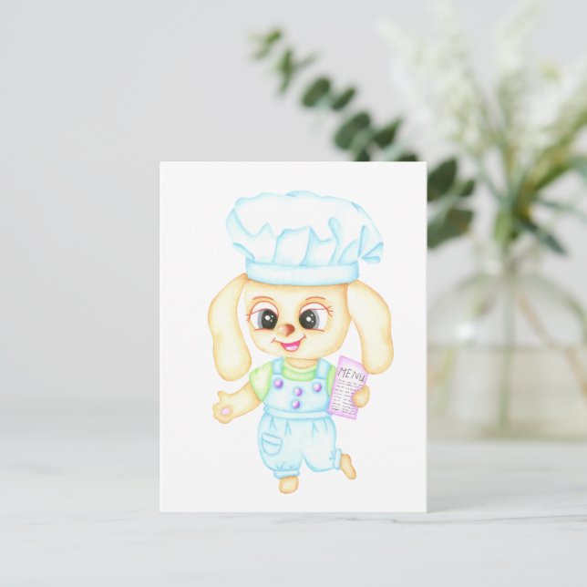 Postal Pequeño panadero (Anverso de pie)