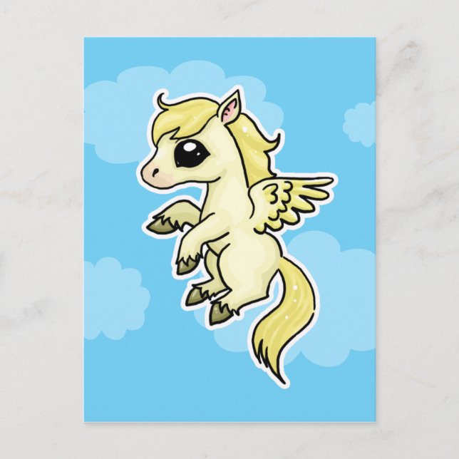Postal Pequeño Pegasus (Anverso)