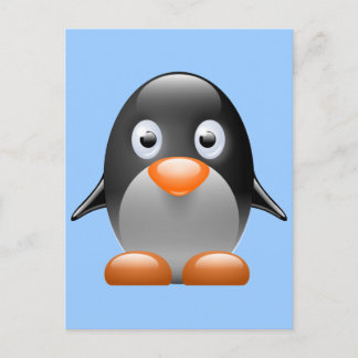 Postal Pequeño pingüino