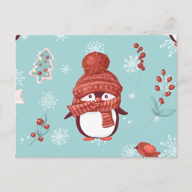 Postal Pequeño pingüino (Anverso)