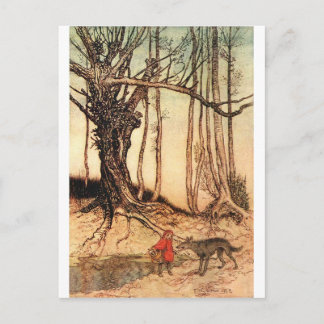 Postal pequeño rojo-cabalgar-capó-imágenes-6