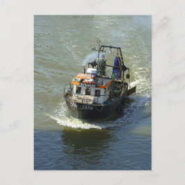 Postal Pequeño vagabundo, puerto de la bahía de Cardiff