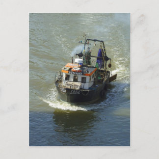 Postal Pequeño vagabundo, puerto de la bahía de Cardiff