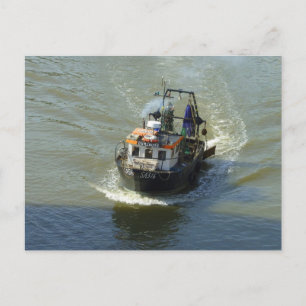 Postal Pequeño vagabundo, puerto de la bahía de Cardiff