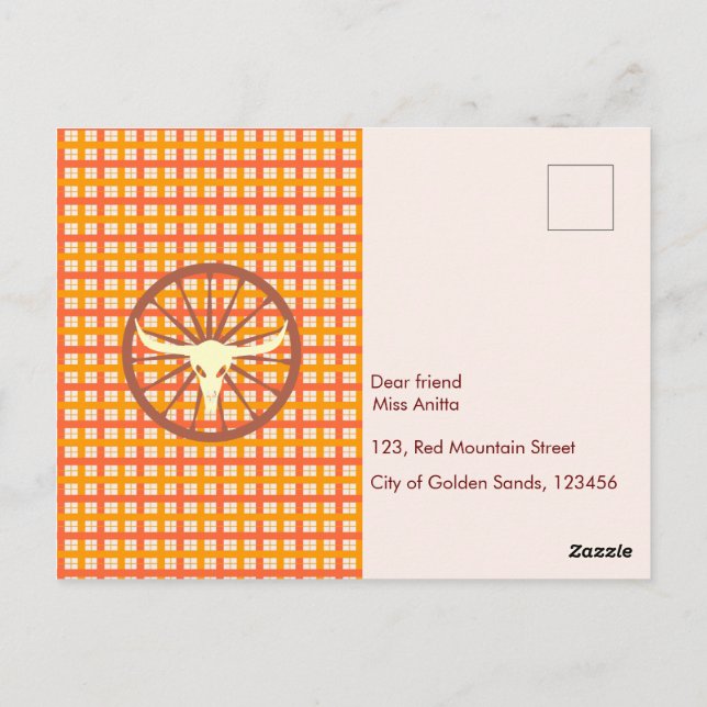 Postal Pequeño vaquero de Guay y fiesta de cumpleaños de  (Reverso)