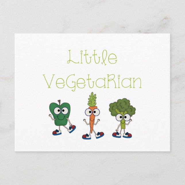 Postal Pequeño vegetariano (Anverso)