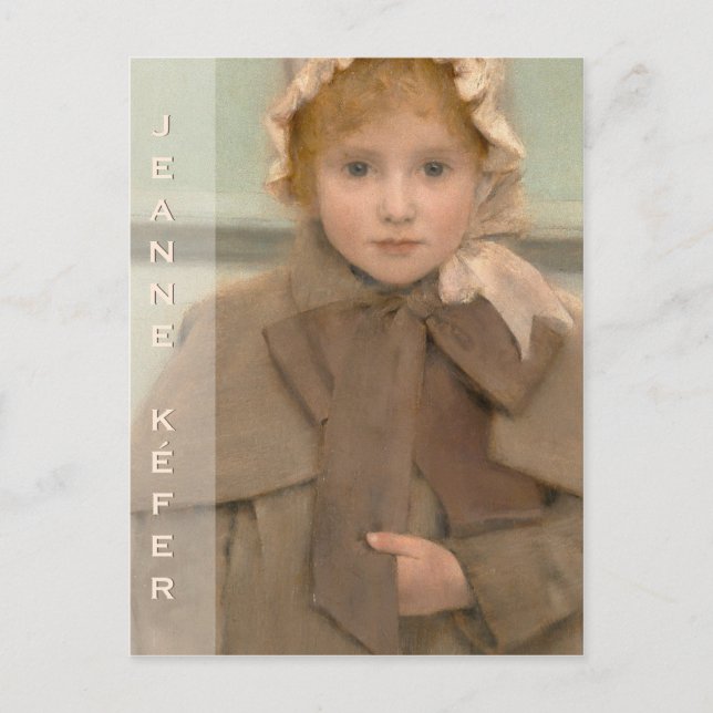 Postal Pequeño y dulce Jeanne (Khnopff) Postcard CC0534 (Anverso)