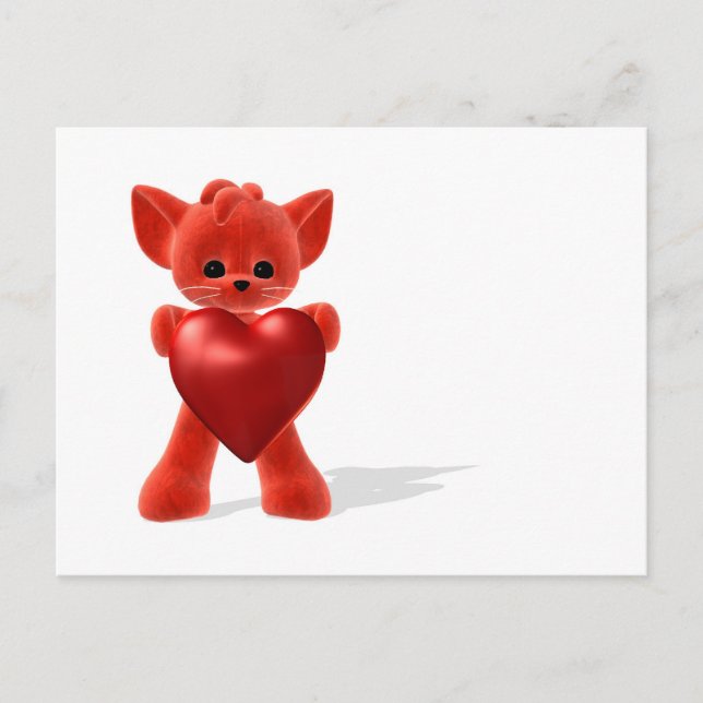 Postal pequeño y encantador zorro (Anverso)