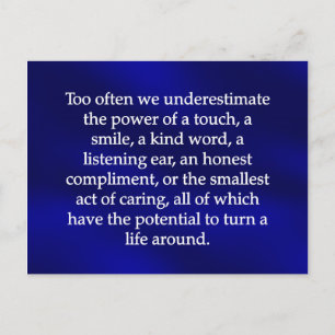 Postal Pequeños actos de cuidado