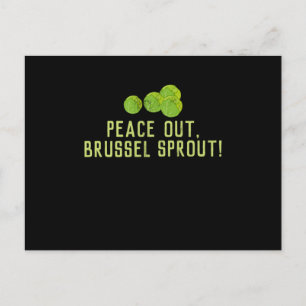 Postal Pequeños brotes, brote de brotes de brotes de paz