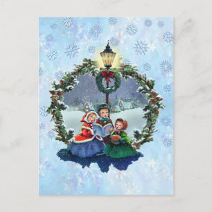 POSTAL PEQUEÑOS CAROLERS Y RESPIRACIÓN DE SHARON SHARPE