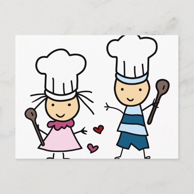 Postal Pequeños Chef Kids (Anverso)