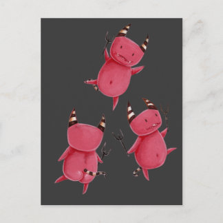 Postal Pequeños demonios - Los demonios bailan arte