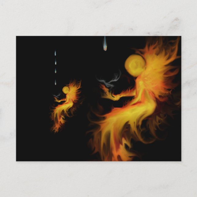 Postal Pequeños incendios (Anverso)
