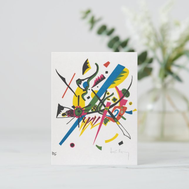 Postal Pequeños mundos 1 | Kandinsky | (Anverso de pie)