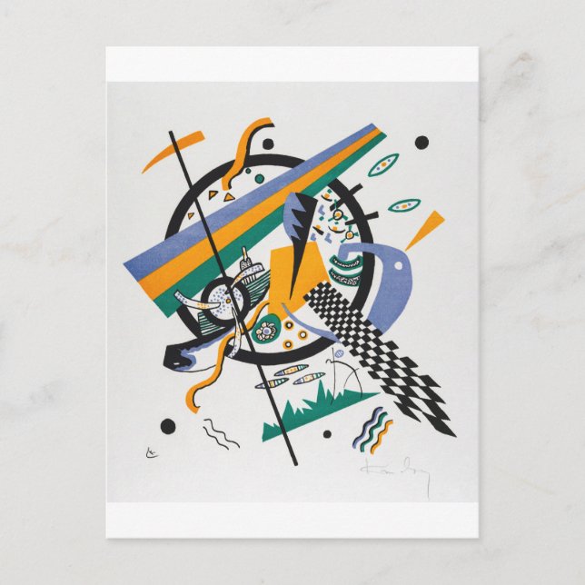 Postal Pequeños mundos IV, Resumen, Wassily Kandinsky (Anverso)