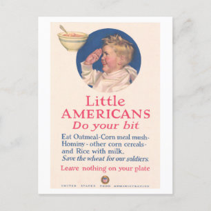 Postal Pequeños norteamericanos: Poster de Clean Plate Cl